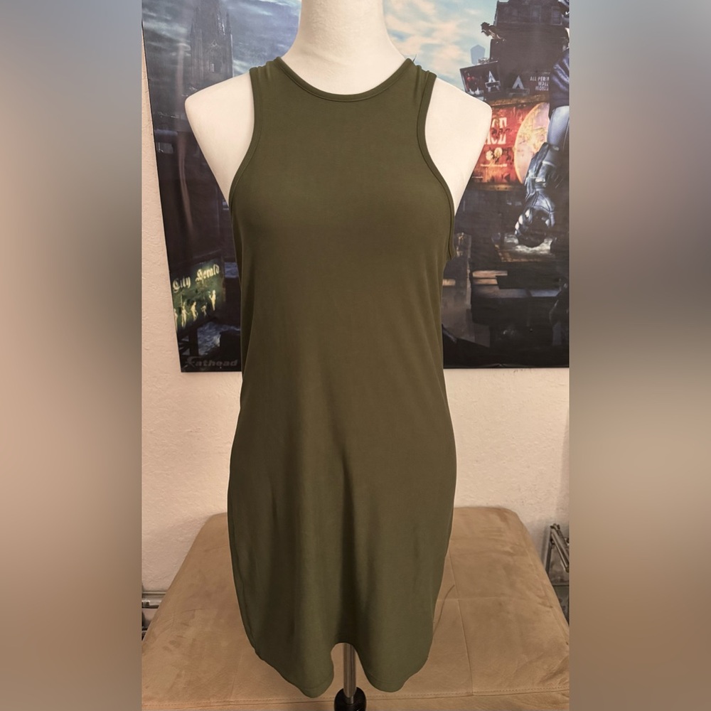Green Bodycon Sleeveless Dress Sz L